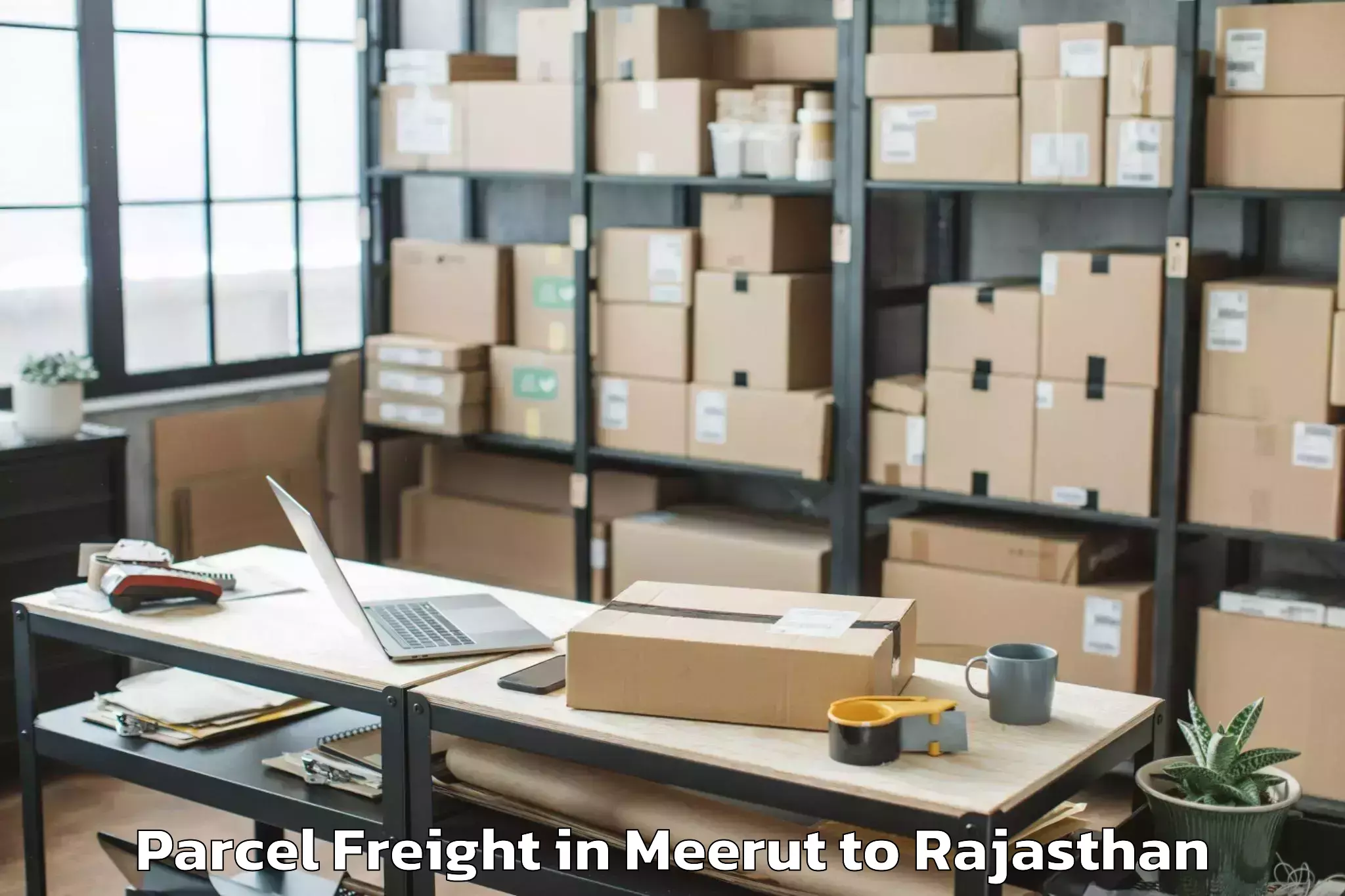 Hassle-Free Meerut to Bharatpur Parcel Freight